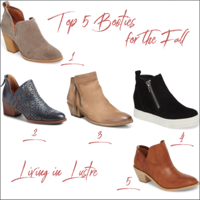 Top 5 Booties for the Fall