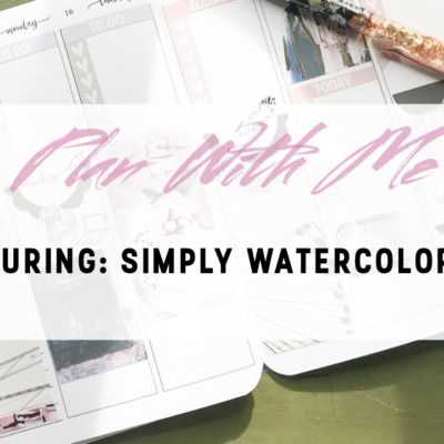 Plan With Me || Featuring Simply Watercolor Co.